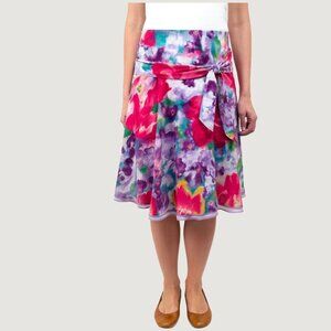 Salvatore Ferragamo | Floral Cotton Wrap Skirt | Size 4 (US)